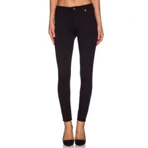 7FAM High Waisted Skinny Jeggings Pants Black Sz 27